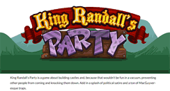 Desktop Screenshot of kingrandallsparty.com